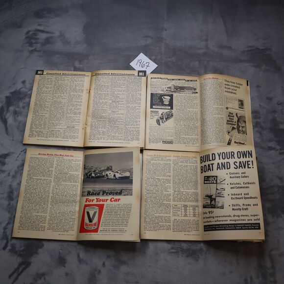 Mechanix Illustrated Magazines 1967's Lot 12 Rare Vintage great ADs - Picture 6 of 12